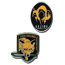 Metal Gear Solid 3 - Fox Hound and Kojima Emblems Pins (Set of 2)