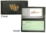 Wake Forest Demon Deacons Embroidered Leather Checkbook Cover