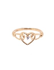 14K Yellow Gold Heart Ring