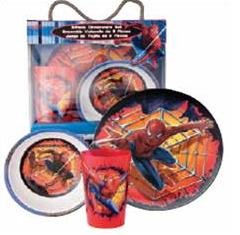Childrens Toyshop  Toys : Spiderman 3 Tableware Gift Set (Plate, Bowl & Tumbler)