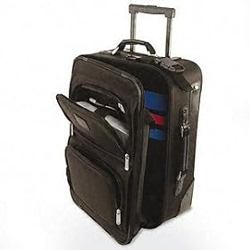 Click here to buy Carry-On Computer Case on Wheels, 3 Sections, Lined, 21-1 2x9x14, Black BNS469000BLK by Bond Street.