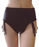 Crotchless Panty with Four Garters Junior and Plus Size
