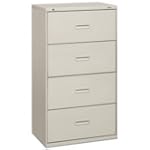 HON 434LP 400 Series 30 by 53-1/4 by 19-1/4-Inch 4-Drawer Lateral File, Black
