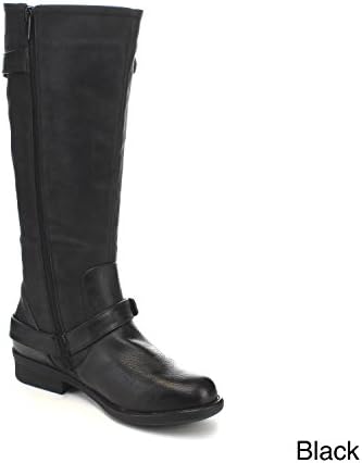 LILIANNA JAQ-2 Women's Knee High Riding Boots,BLACK,7.5