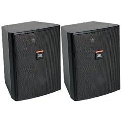 JBL Control 25T 5-1/4" 2-Way Vented Speaker Pair Black