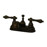 American Bath Factory F2-1211-OB-F9-9100-ML-OB F2-1211 Centerset Faucet, Metal Lever Handle, Old Wor