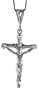 Sterling Silver Crucifix Pendant, 1 5/8 in. (41mm)