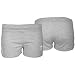 adidas Women's 3-Stripe Hot Pants, Medium Grey Heather, X-Large