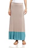 Pure Sage Women's Long Reversible Skirt, Cocoa/Mocha/Blue Lagoon, Large Pure Sage Women's Long Reversible Skirt, Cocoa/Mocha/Blue Lagoon, Large