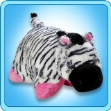 My Pillow Pet Zebra - Small (Black, White & Pink)
