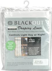 Euro-Premium Blackout Drapery Liner 54X80 2/Pkg