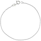 Sterling Silver Classic Italian Cable Necklace Chain 1.1mm thin , Nickel Free 16 inch long