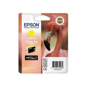 Epson Original T0874 UltraChrome Hi-Gloss2 Yellow Ink Cartridge