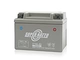 SUPER NATTO バイク用バッテリーSTX4L-BS(YT4L-BS,YTX4L-BS,FTX4L-BS,GTX4L-BS互換) シールド型 メンテナンスフリー