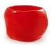 Bold Wide Chunky Resin Bangle (Orange)