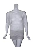 STELLA MCCARTNEY White Sheer Knit Duo Top