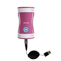 Retractable USB Cable for the Sandisk Sansa Shaker with Power Hot Sync and Charge capabilities - Gomadic Brand w/ TipExchange Technology
