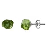 Certified Genuine Caribbean Amber and Sterling Silver Small Stud Earrings