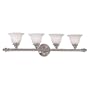 Minka Lavery Richelieu 5274-77 Large Reversible 4-LT 400w (8"H x 34"W) Vanity Lighting in Chrome