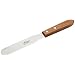 Ateco Natural Wood Medium Sized Straight Spatula, 6 Inch Blade
