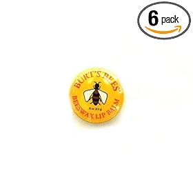 Burt's Bees Beeswax Lip Balm, .3-Ounce Tins (Pack of 6)