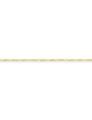 10k Yellow Gold 16in 1.75mm Polished Figaro Necklace Chain. Metal Wt- 2.5g
