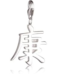 VINANI brand Germany 925 Sterling Silver Charm Pendant Chinese Symbol shiny Inscription Health HCT