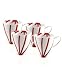 Mikasa Pure Red Fine China Mugs, Set of 4