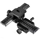 Cowboystudio Macro Focusing Rail Set with 4 Way, Fine Control, Camera Focusing Rail for Macro Photography