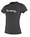 O'Neill Women's Basic Skins Upf 50+ Short Sleeve Sun Shirt, Black, Medium