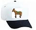 White Cap with donkey, equine, animal