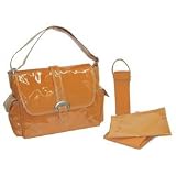 Laminated Buckle Bag - Orange Corduroy