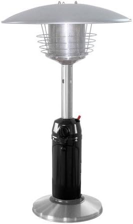 Hiland Portable Black and Stainless Steel Patio Heater