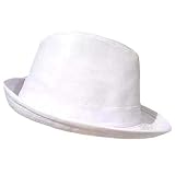 CLASSY WHITE LEATHER STYLE STRUCTURED FEDORA HAT 31ip1zGjDtL. SL160 CLASSY WHITE LEATHER STYLE STRUCTURED FEDORA HAT