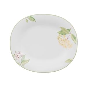Villeroy and Boch Green Garland 9-Inch x 7.5-Inch Oblong Salad Plate, Set of 6 by Villeroy & Boch