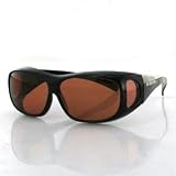 Bobster Eyewear 40630 Condor OTG Sunglass, Anti-fog Amber Lenses, Black