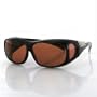 Bobster Condor Fitover Sunglasses,Black Frame/Brown Lens,one size