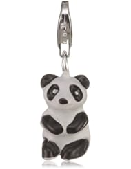 VINANI brand Germany 925 Sterling Silver Charm Pendant Panda Bear enameled HPAN