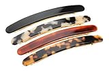 France Luxe Rounded End Long Skinny Barrette - Classic