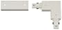 Juno White Finish L-Shaped Track Connector