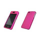 Premium Rubberized Hot Pink Hard Snap-on Case Cover for Apple iPhone 4 / iP ....