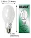 100 WATTS Mercury Vapor Light Bulb H39-100 Deluxe White Mogul Base E39 Long Life Bulb Mogul Size Base