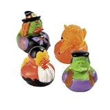One Dozen (12) Halloween Costume Rubber Ducky Party Favors