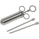 Barbour International Bayou Classic 2 Oz Stainless Seasoning Injector Two 6inch Needles
