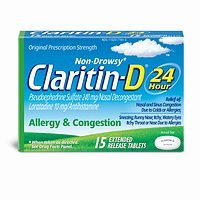 Claritin-D 24 Hour Allergy and Congestion Tablets 15 ea