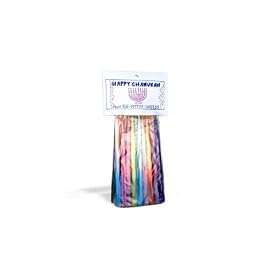 Rainbow Chanukah Candles
