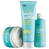 bliss lemon+sage body butter, scrub, and soapy sap set