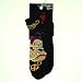 Ed Hardy Men Bull Dog No-Show Sports Sock - Black