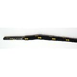 FootGalaxy High Quality Round Laces For Boots And Shoes, 54, Black With Gold Chip ~ FootGalaxy