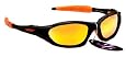 RayZor Professional Lightweight Black UV400 Sports Wrap Hiking / Walking Sunglasses, With an Amber / Orange Iridium Revo Anti-Glare Lens.